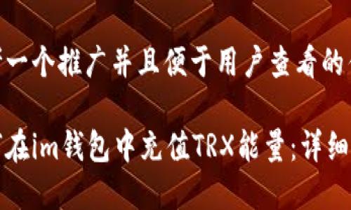 思考一个推广并且便于用户查看的优秀

如何在im钱包中充值TRX能量：详细指南